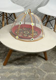 4 White Plastic Eiffel Chairs, Round Low Table - thumbnail 4 of 7