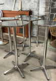 6 Pub Height Chrome Tables - thumbnail 1 of 4