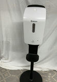 Hand sanitizer dispenser on stand with floor mat - thumbnail 3 of 4