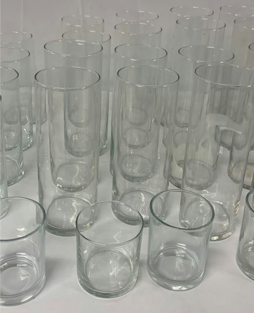 Clear Glass Vase Style Candle Holders - image 4 of 5