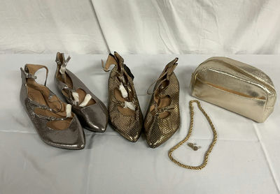 Silver And Gold Lane Bryant Flats 12W, Jewelry - Image 1 of 9