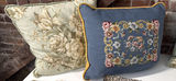 Vintage home décor collection: pillows, picture frames, crates, plate, mirror, and books - thumbnail 7 of 9