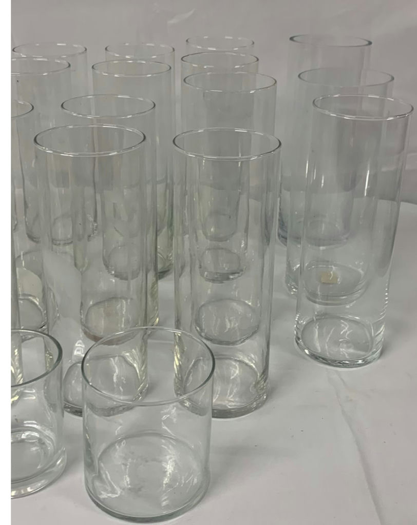 Clear Glass Vase Style Candle Holders - image 5 of 5