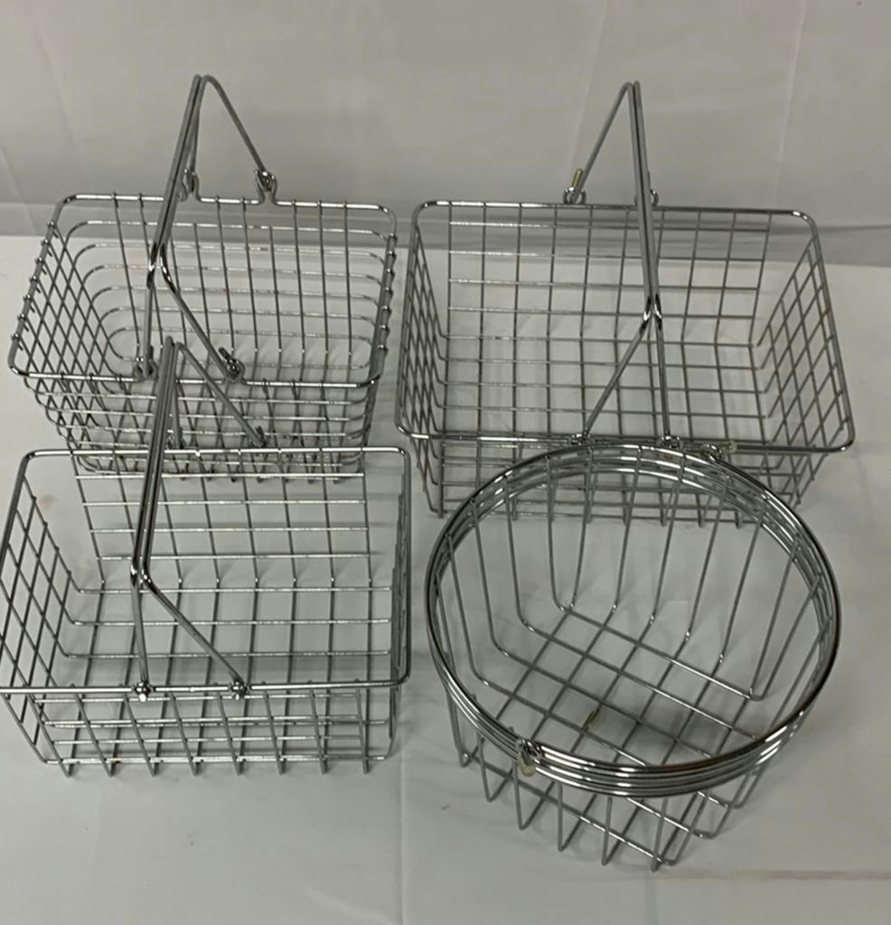 Steel Baskets/miniature grocery carts - image 4 of 6