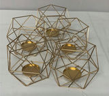Copper And Brass Toned Candle Holders And Candles - thumbnail 3 of 8