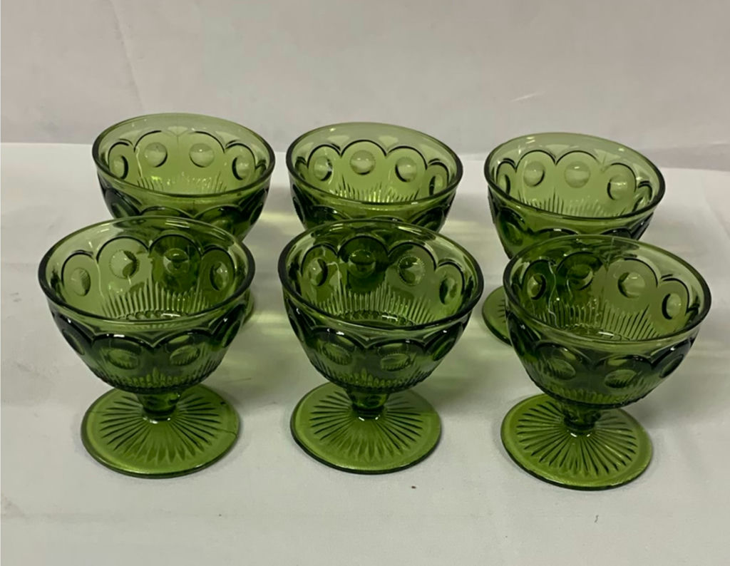 Assorted Colored Glass Goblets and Dessert Cups - image 2 of 7