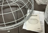 4 Metal IKEA Round Ottomans, NEW - thumbnail 2 of 12