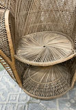 Two Vintage Bohemian Rattan Peacock Chairs - thumbnail 5 of 9