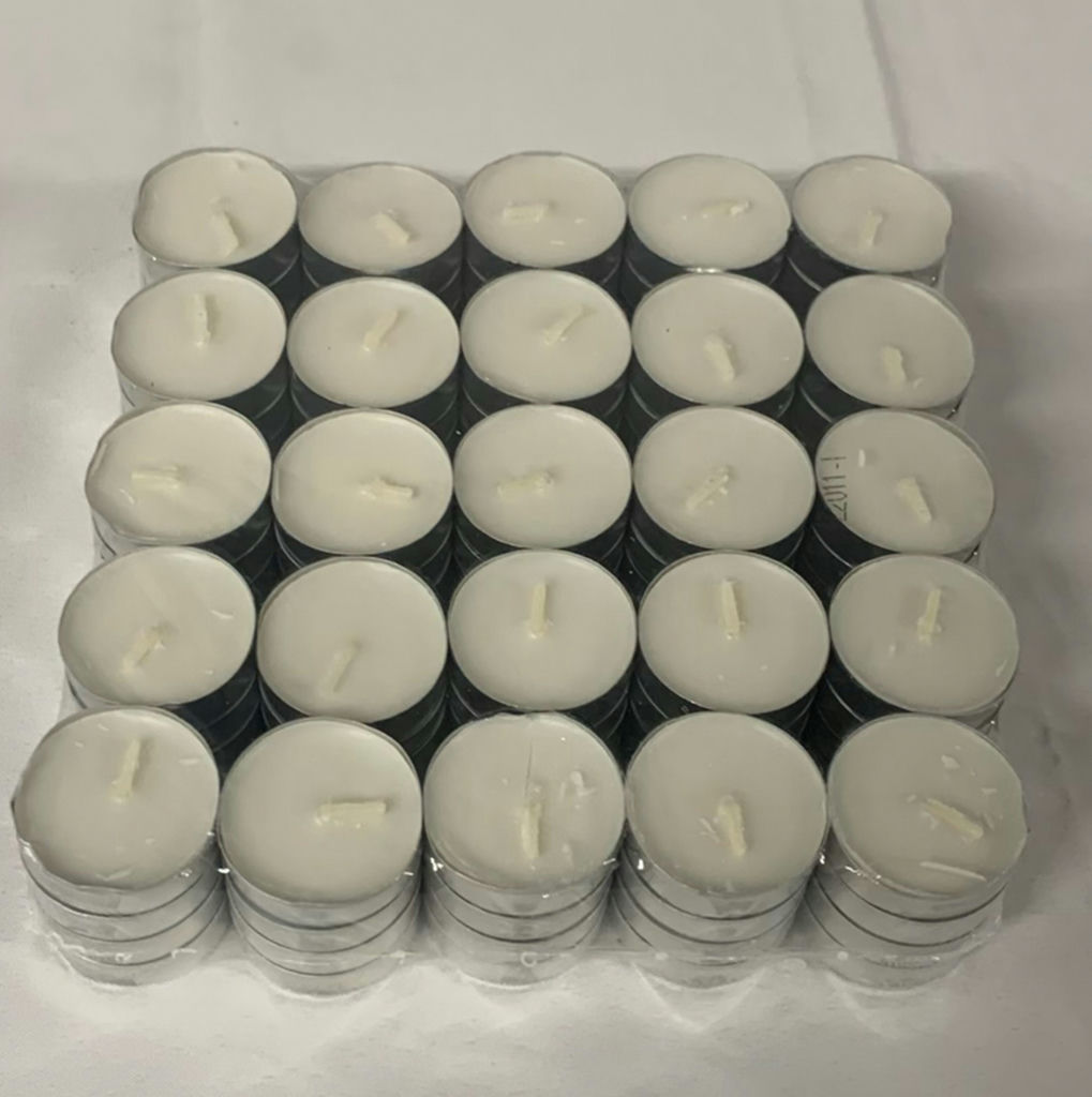 Clear Glass Votive Holders And Candles - image 7 of 8