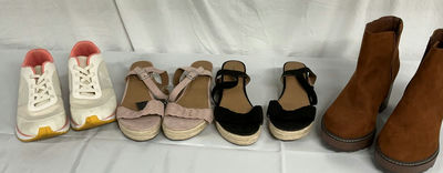 Women's footwear assortment: sneakers, sandals, espadrilles, and ankle boots - Image 1 of 10