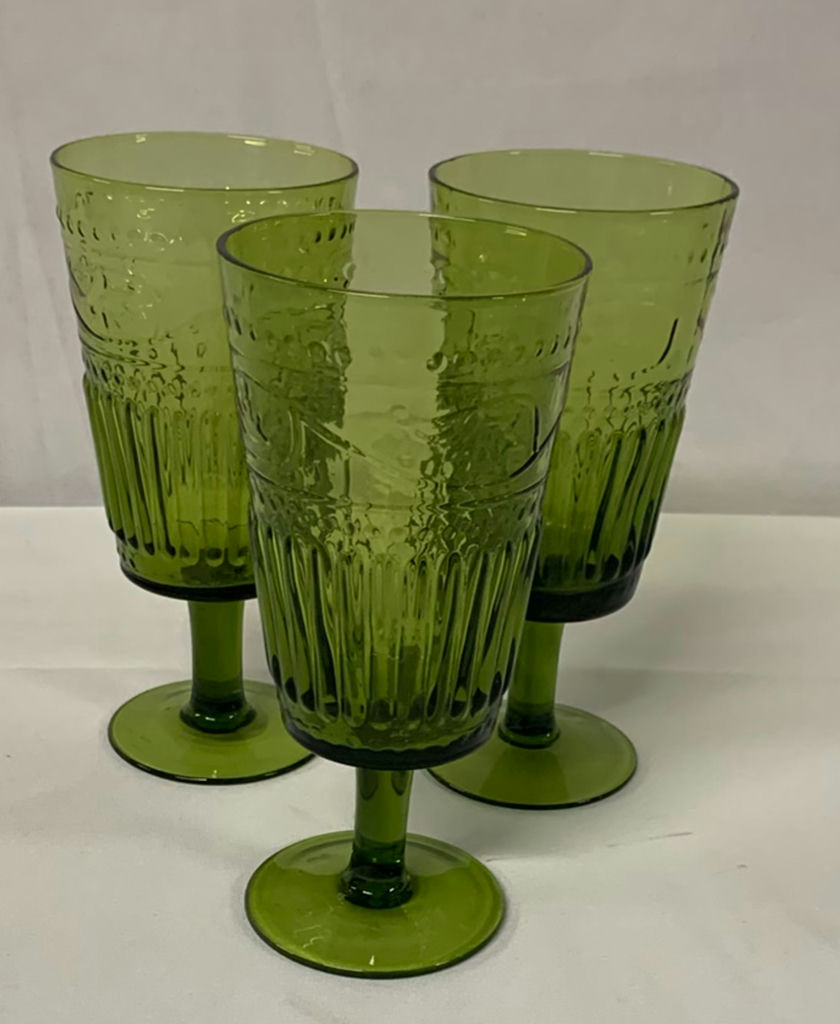 Assorted Colored Glass Goblets and Dessert Cups - image 5 of 7