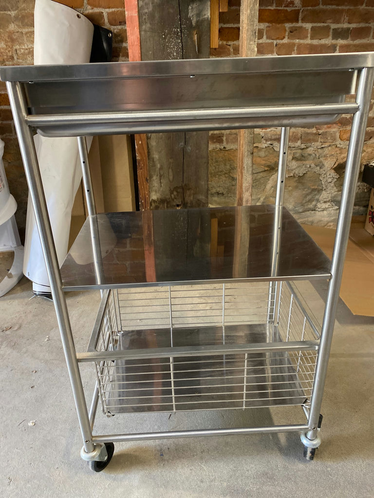 Stainless Steel Kitchen Rolling Cart - image 2 of 4