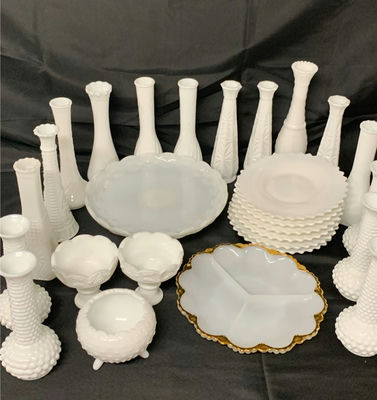 Milk Glass Collection - Image 1 of 17