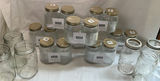 Glass jars with metal lids, most NEW - thumbnail 1 of 4