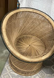 Vintage Boho Rattan Table And 2 Chairs - thumbnail 2 of 7