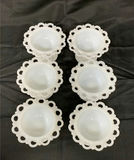 Milk Glass Cake And Ice Cream Set - thumbnail 2 of 4