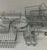 Steel Baskets/miniature grocery carts - thumbnail 1 of 6