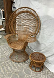 Vintage Wicker Peacock Chair - thumbnail 1 of 5