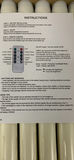 Clear Glass Taper Candle Holders And Candles - thumbnail 3 of 7