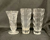 18 Clear Cut Glass Vases - thumbnail 6 of 7