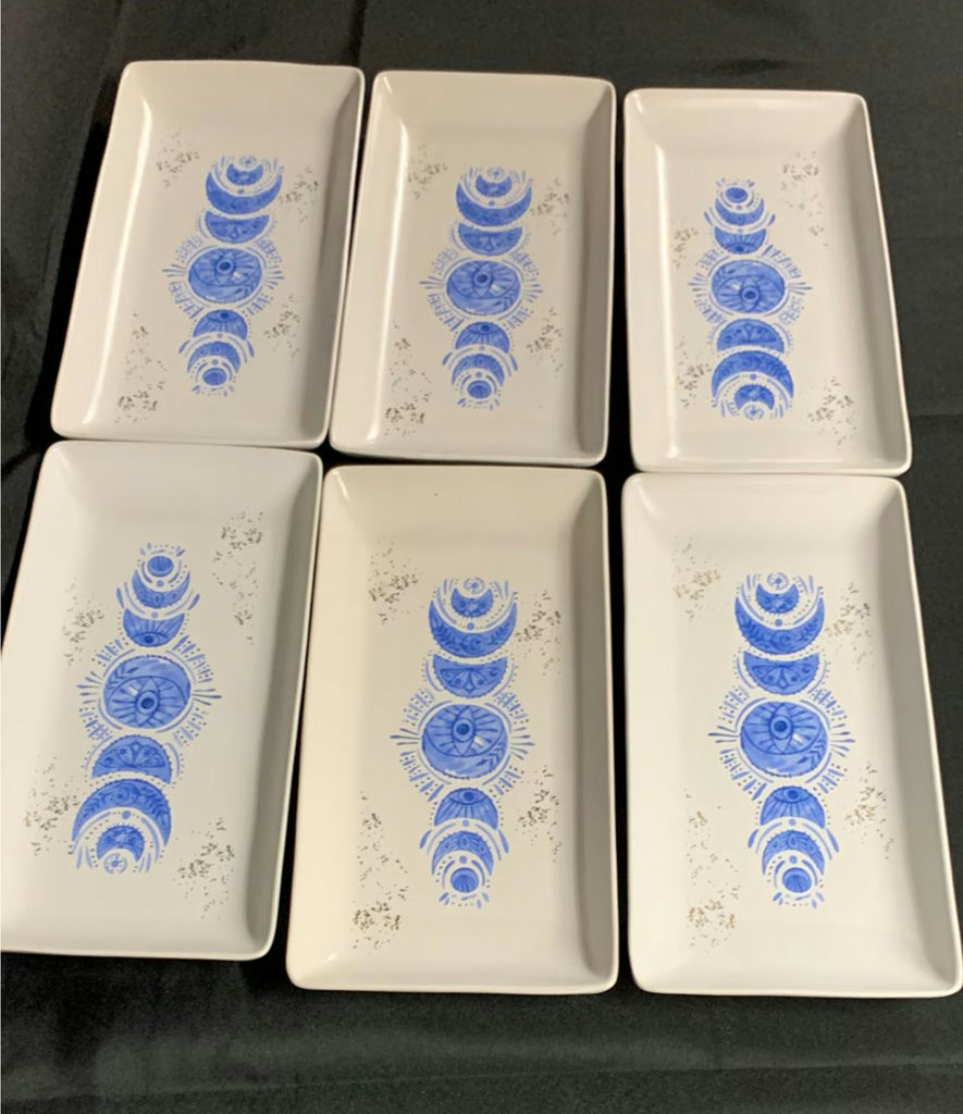 Blue, Gold And White Dishes - image 7 of 11