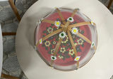 4 White Plastic Eiffel Chairs, Round Low Table - thumbnail 5 of 7