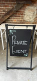 Traffic cones and Private Event chalkboard sign - thumbnail 3 of 4