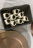 Copper and Black Charger Plates with Ornate Gold Placemats and Napkin Accessories - thumbnail 2 of 9