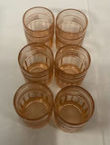Vintage Pink Tinted Glass Goblets and Tumblers Set - thumbnail 3 of 8