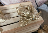 6 Round cushions that look like center cut wood, Golden Bugs, Small Rugs - thumbnail 6 of 10
