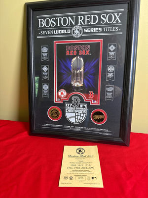 Boston Red Sox World Series Champions Framed Memorabilia - Image 1 of 4