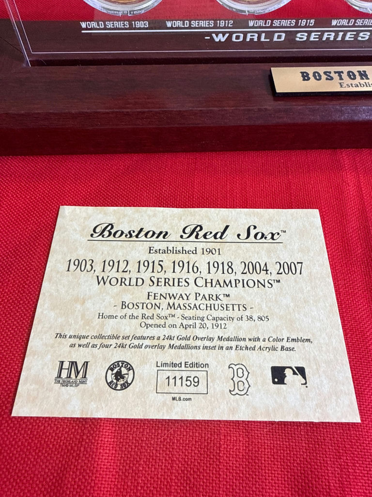 Boston Red Sox World Series Champions Medallion Display - image 2 of 3