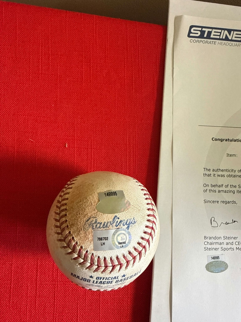 Two MLB Baseballs with Steiner Sports Certificate - image 3 of 3