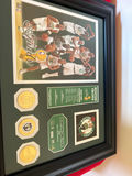Boston Celtics Finals Memorabilia Framed Collage - thumbnail 1 of 3