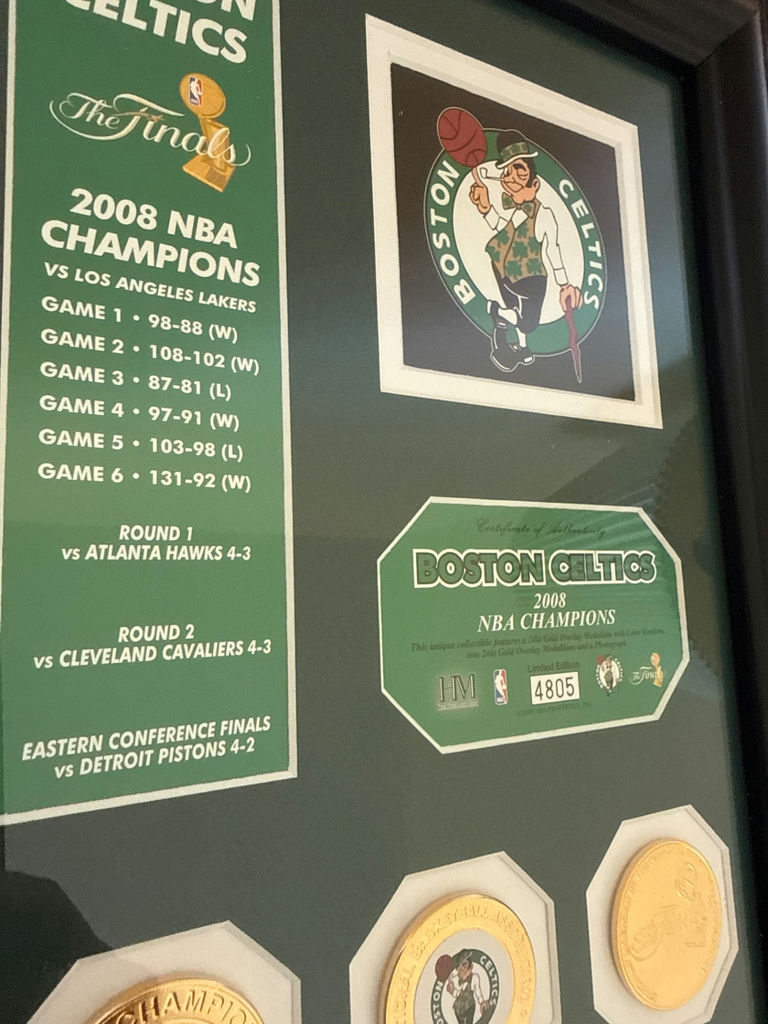 Boston Celtics 2008 NBA Finals Memorabilia Framed Collage - image 3 of 3