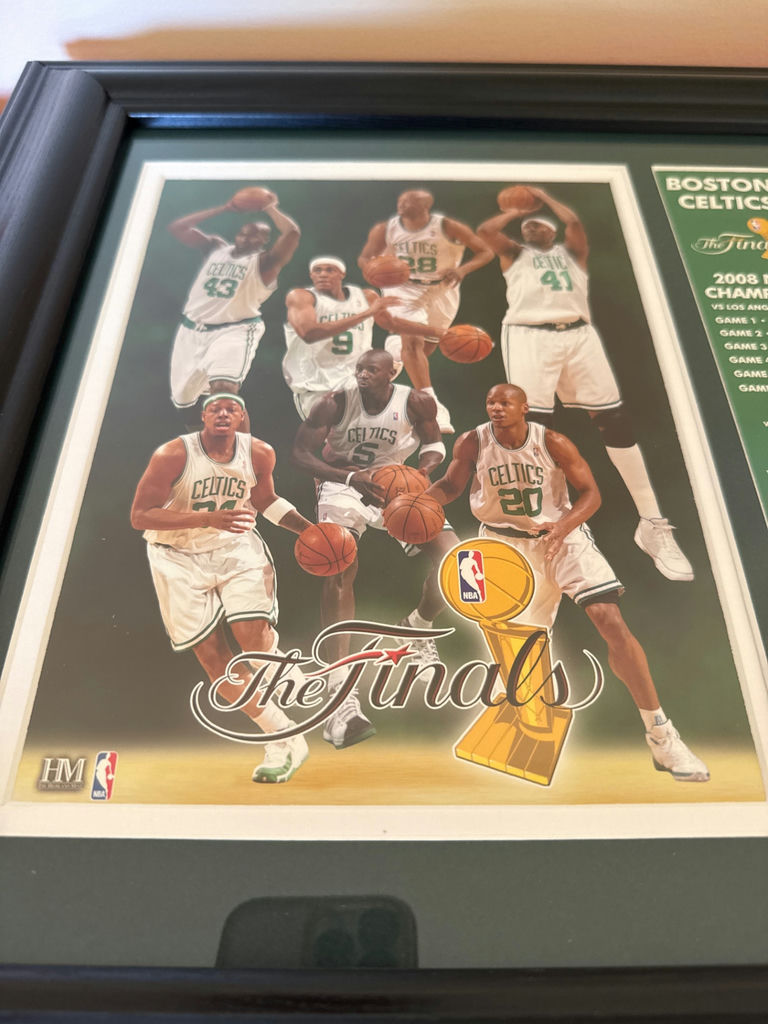 Boston Celtics Finals Framed Memorabilia with Medallions - image 2 of 3