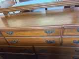 Wooden dresser with large mirror - thumbnail 2 of 3