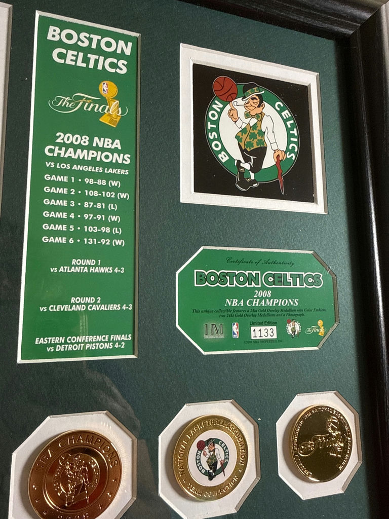 Boston Celtics 2008 NBA Champions The Finals Framed Memorabilia - image 2 of 3