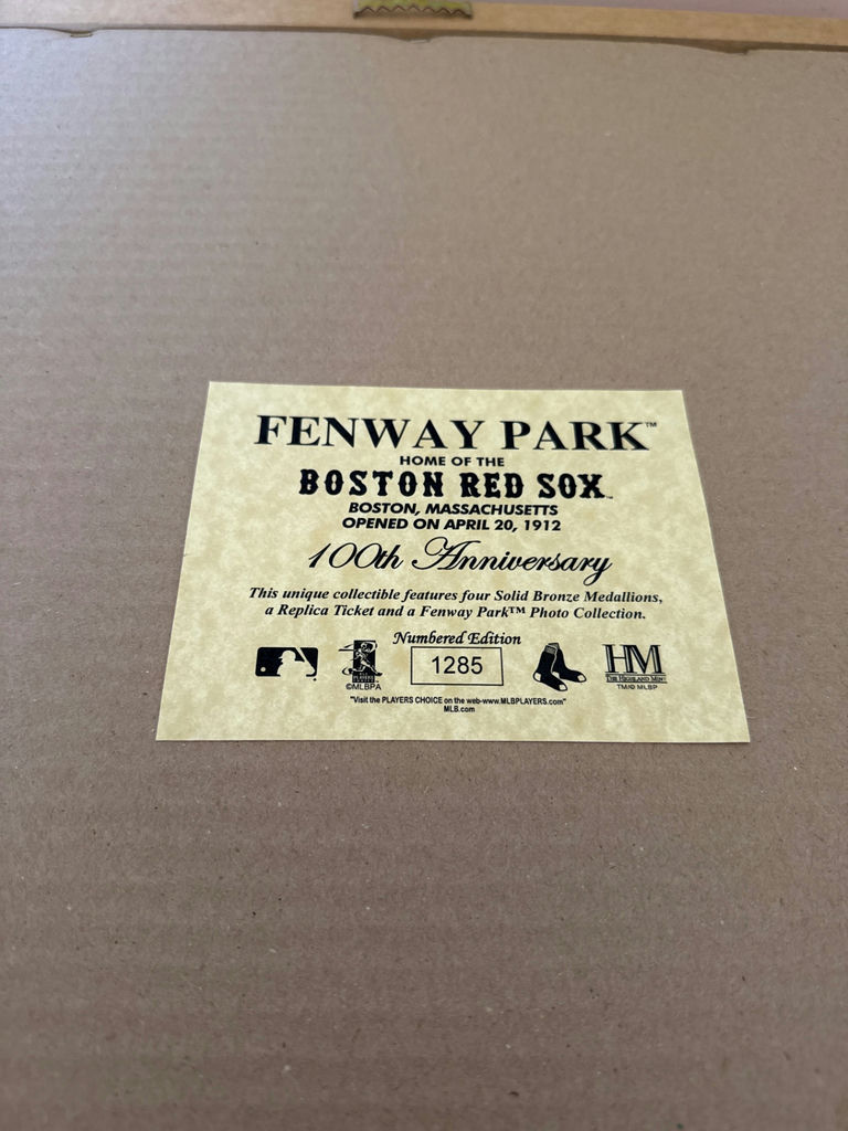 Fenway Park 100th Anniversary Memorabilia Framed Print with Medallions - image 5 of 5