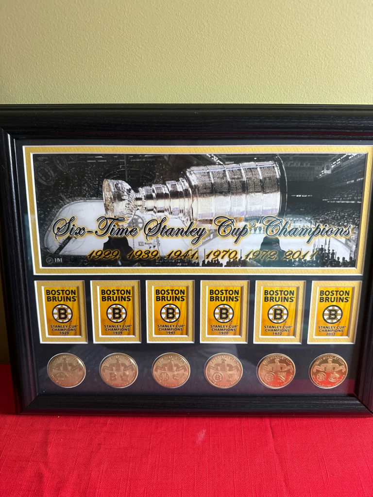 Boston Bruins Six-Time Stanley Cup Champions Framed Memorabilia - image 2 of 3