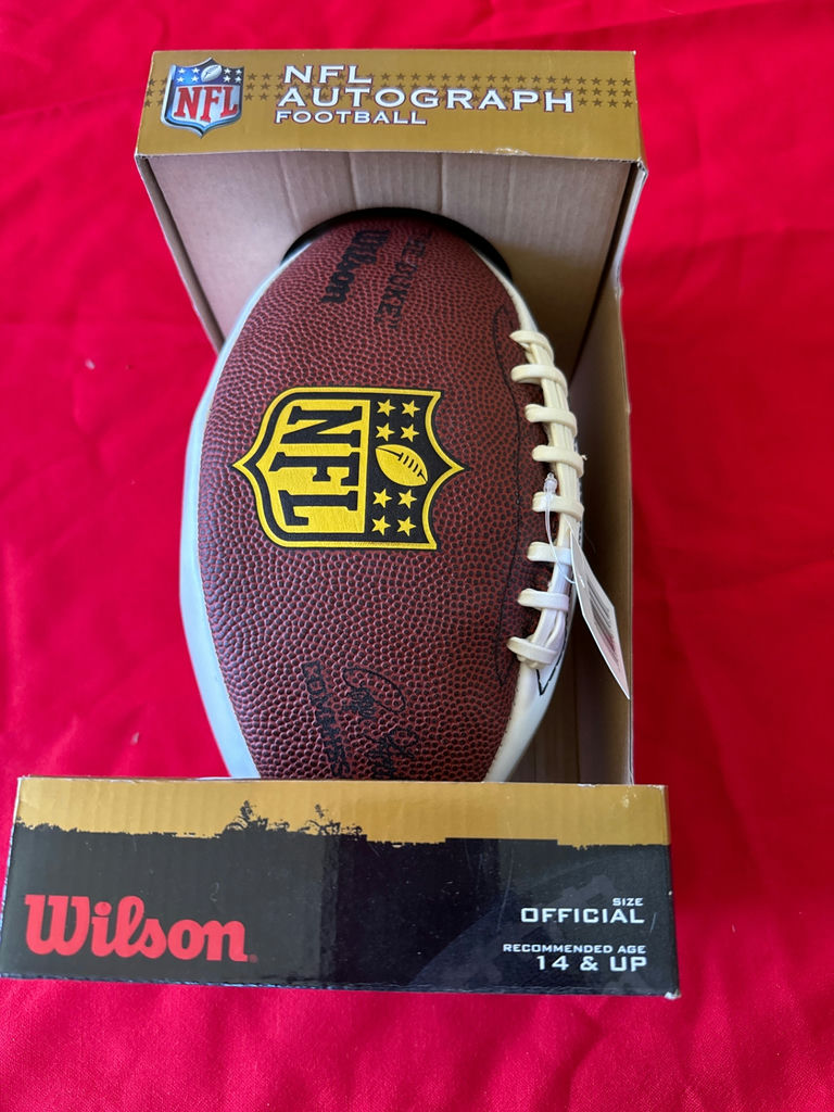 Two Wilson NFL Autograph Footballs - image 2 of 4