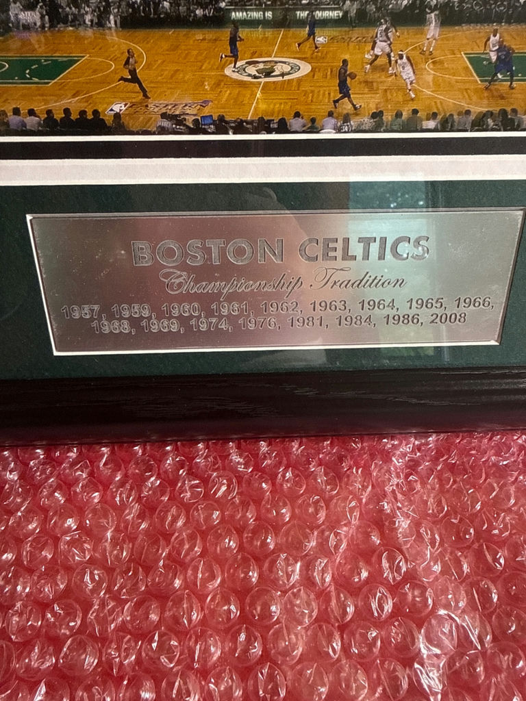 Boston Celtics Championship Framed Memorabilia Display - image 2 of 4