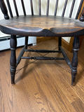 Windsor-style wooden armchair - thumbnail 2 of 2