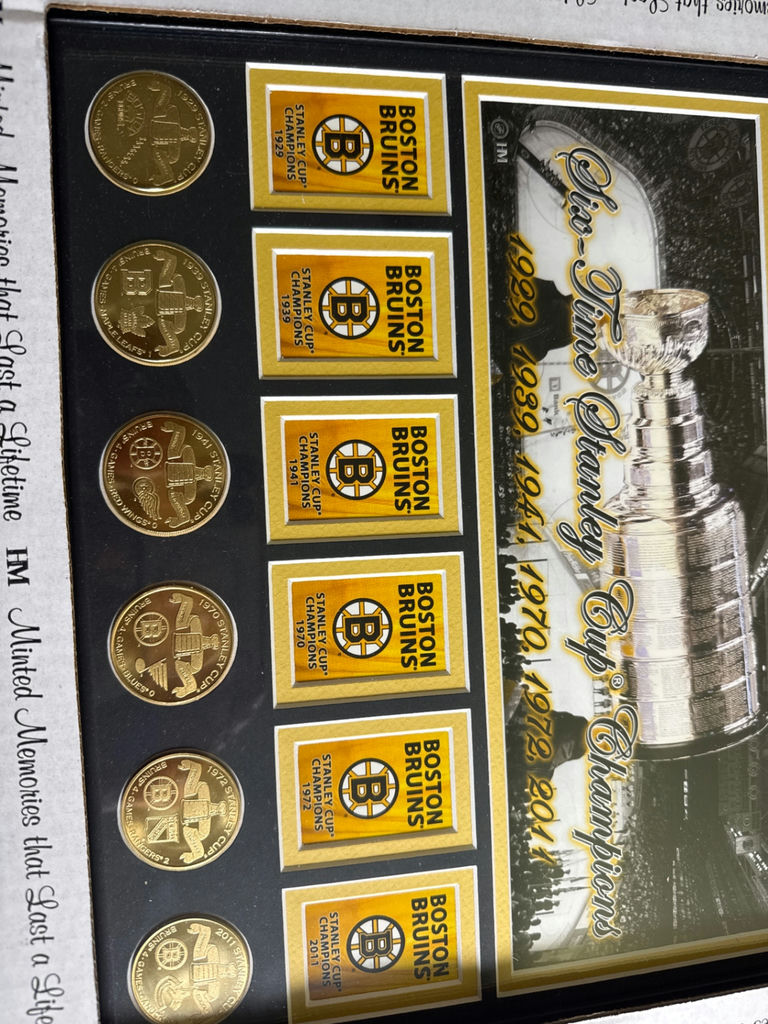 Boston Bruins Stanley Cup Champions Memorabilia Display - image 2 of 3