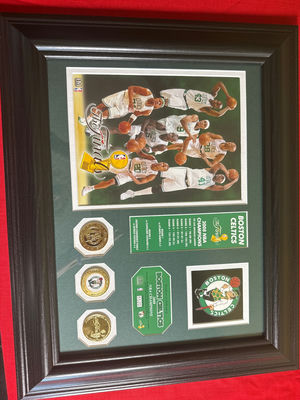 Boston Celtics 2008 NBA Finals Championship Framed Memorabilia - Image 1 of 4