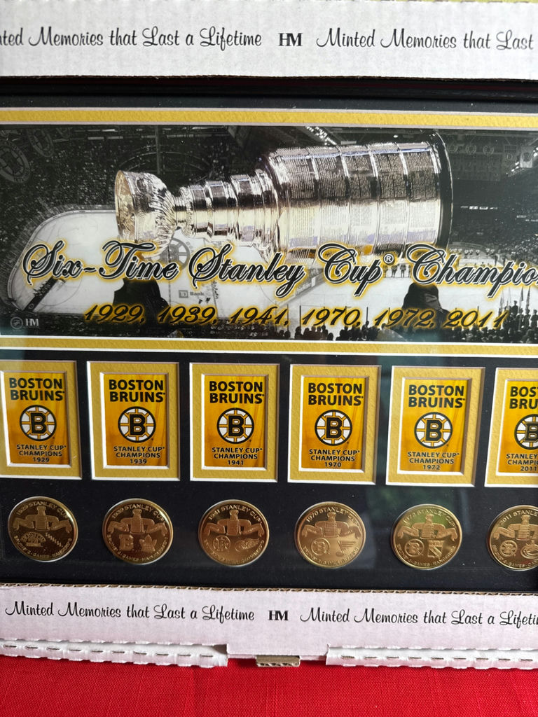 Boston Bruins Six-Time Stanley Cup Champions Commemorative Frame - image 2 of 3