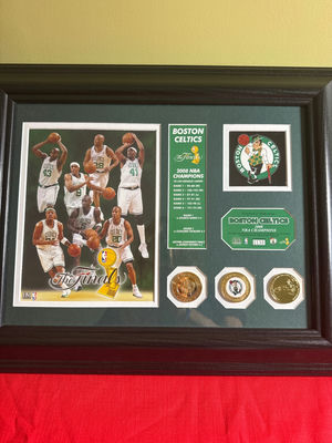 Boston Celtics 2008 NBA Champions The Finals Framed Memorabilia - Image 1 of 3