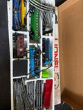 Lionel model railroad set with locomotive, freight cars, and track - thumbnail 2 of 3