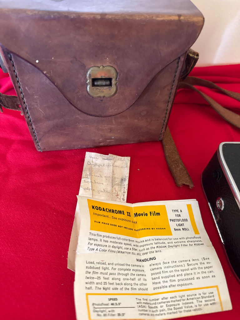 Vintage Kodak film cameras with leather case and film instructions - image 4 of 4