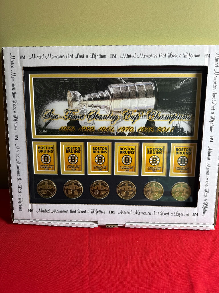 Boston Bruins Six-Time Stanley Cup Champions Commemorative Frame - image 1 of 3